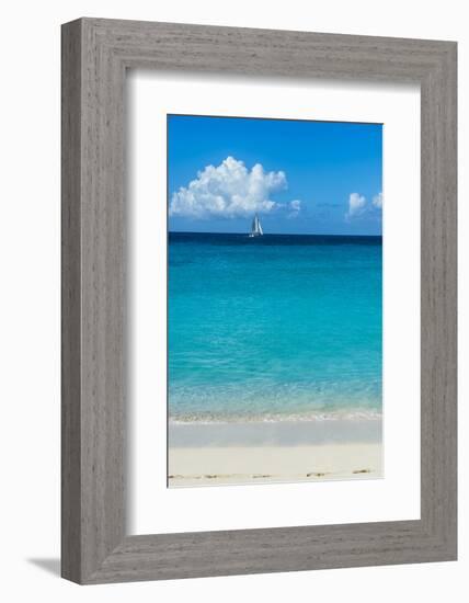 Beach at Maho Bay, Sint Maarten, West Indies, Caribbean, Central America-Michael Runkel-Framed Photographic Print