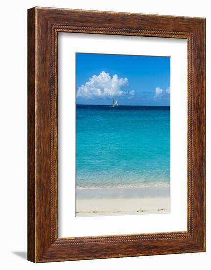 Beach at Maho Bay, Sint Maarten, West Indies, Caribbean, Central America-Michael Runkel-Framed Photographic Print