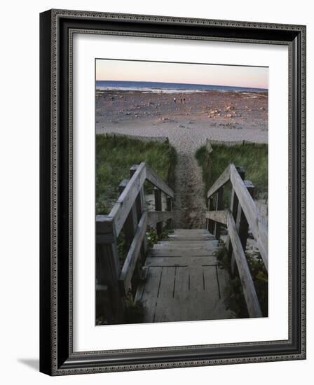 Beach at Old Mission Lighthouse, Michigan, USA-Michael Snell-Framed Photographic Print