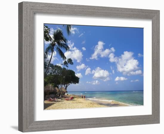 Beach at Paynes Bay, Barbados, Caribbean-Hans Peter Merten-Framed Photographic Print