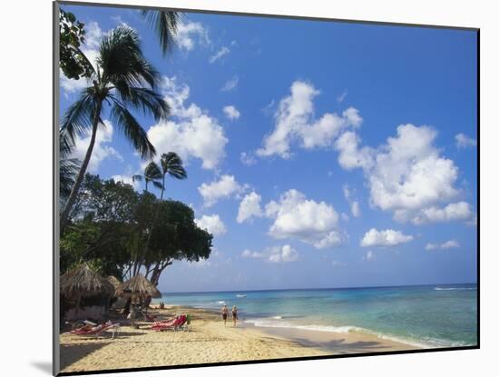 Beach at Paynes Bay, Barbados, Caribbean-Hans Peter Merten-Mounted Photographic Print