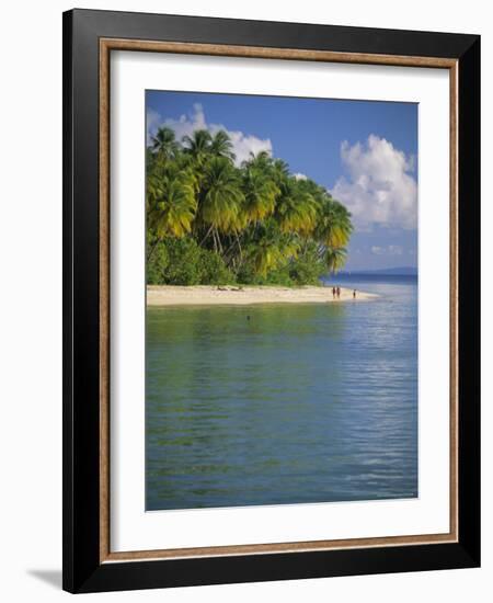 Beach at Pigeon Point on the Southwest Coast of the Island, Tobago, Caribbean, West Indies-Louise Murray-Framed Photographic Print