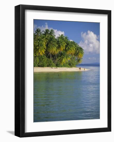 Beach at Pigeon Point on the Southwest Coast of the Island, Tobago, Caribbean, West Indies-Louise Murray-Framed Photographic Print