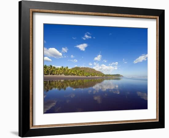 Beach at Playa Sihuapilapa, Pacific Coast, El Salvador, Central America-Christian Kober-Framed Photographic Print