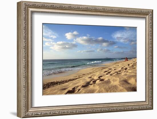Beach at Ponta do Sino near Santa Maria, Island of Sal, Cape Verde-null-Framed Art Print