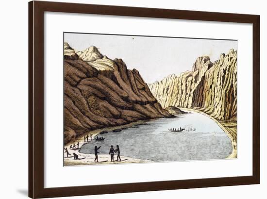 Beach at Port Tsitschagoff on Island of Nuku Hiva, Marquesas Islands Archipelago-Adam Johann Von Krusenstern-Framed Giclee Print