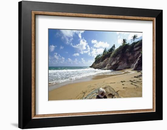 Beach At Punta Tuna, Puerto Rico-George Oze-Framed Photographic Print