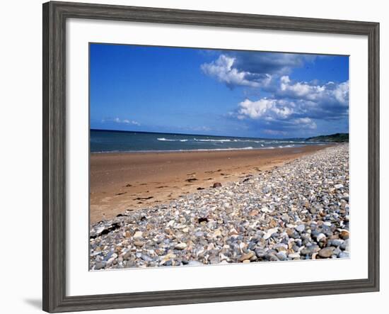 Beach at St. Laurent Sur Mer, AKA Omaha, One of the Five D Day Landing Beaches, Normandy Sep 1999-null-Framed Photographic Print