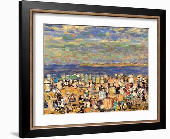 Beach at St. Malo, C. 1907-Maurice Brazil Prendergast-Framed Giclee Print