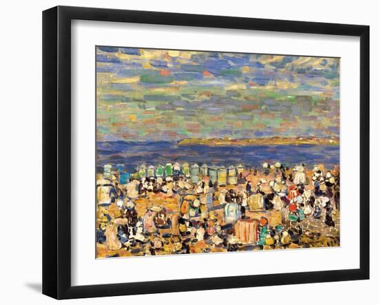 Beach at St. Malo, C. 1907-Maurice Brazil Prendergast-Framed Giclee Print