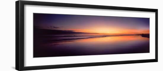 Beach at Sunrise, Papamoa Beach, Bay of Plenty, North Island, New Zealand-null-Framed Photographic Print