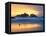 Beach at Sunset with Sea Stacks and Gull, Bandon, Oregon, USA-Nancy Rotenberg-Framed Premier Image Canvas