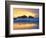 Beach at Sunset with Sea Stacks and Gull, Bandon, Oregon, USA-Nancy Rotenberg-Framed Photographic Print