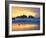 Beach at Sunset with Sea Stacks and Gull, Bandon, Oregon, USA-Nancy Rotenberg-Framed Photographic Print