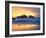 Beach at Sunset with Sea Stacks and Gull, Bandon, Oregon, USA-Nancy Rotenberg-Framed Photographic Print