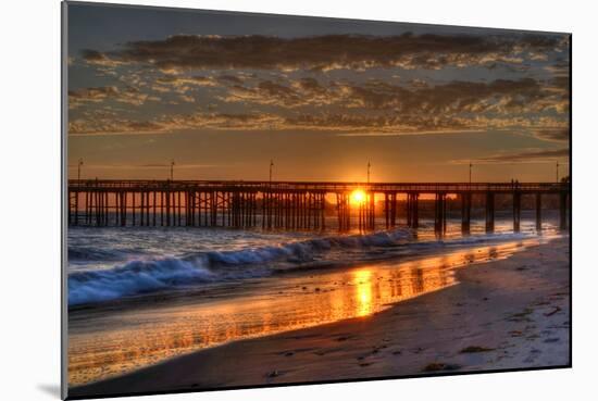 Beach at Sunset-Robert Kaler-Mounted Photographic Print