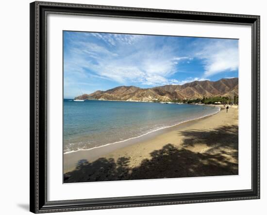 Beach at Taganga, Colombia, South America-Ethel Davies-Framed Photographic Print