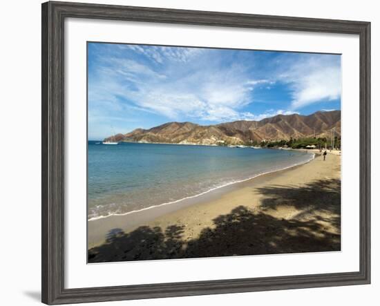 Beach at Taganga, Colombia, South America-Ethel Davies-Framed Photographic Print