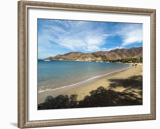 Beach at Taganga, Colombia, South America-Ethel Davies-Framed Photographic Print