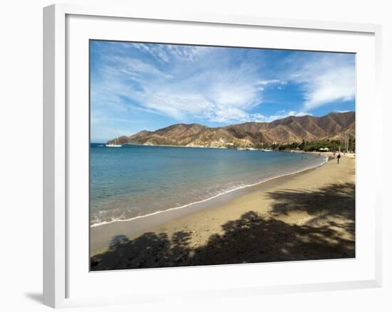 Beach at Taganga, Colombia, South America-Ethel Davies-Framed Photographic Print