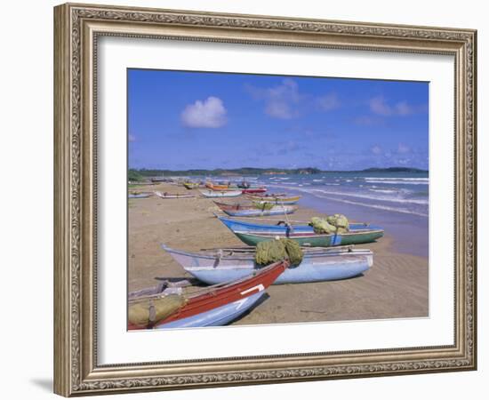 Beach at Tangalla, South Coast, Sri Lanka, Indian Ocean, Asia-Bruno Morandi-Framed Photographic Print