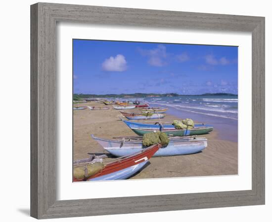 Beach at Tangalla, South Coast, Sri Lanka, Indian Ocean, Asia-Bruno Morandi-Framed Photographic Print