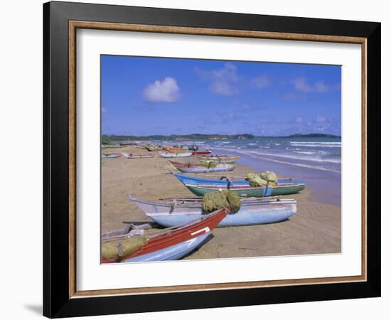 Beach at Tangalla, South Coast, Sri Lanka, Indian Ocean, Asia-Bruno Morandi-Framed Photographic Print