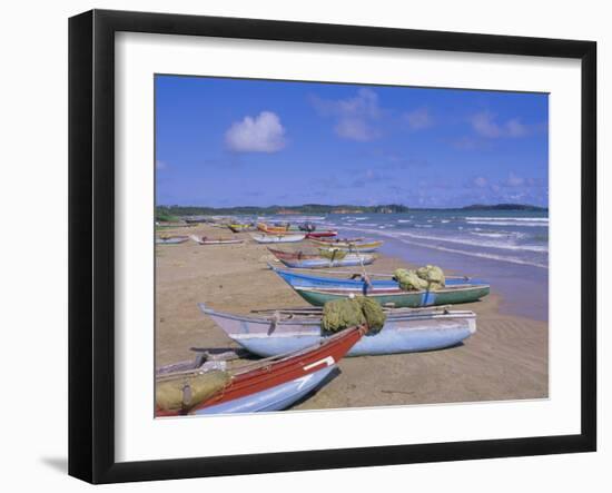 Beach at Tangalla, South Coast, Sri Lanka, Indian Ocean, Asia-Bruno Morandi-Framed Photographic Print