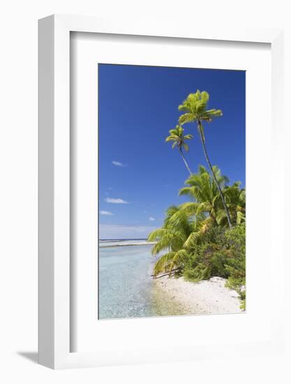 Beach at Tetamanu, Fakarava, Tuamotu Islands, French Polynesia-Ian Trower-Framed Photographic Print
