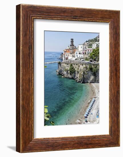Beach at the Amalfi Coast, Amalfi, Italy-George Oze-Framed Photographic Print