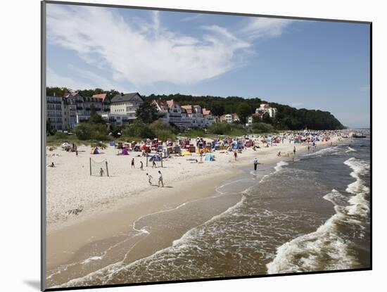 Beach at the Baltic Sea Spa of Bansin, Usedom, Mecklenburg-Western Pomerania, Germany, Europe-Hans Peter Merten-Mounted Photographic Print