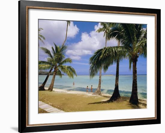 Beach at the Dai Ichi Hotel, Guam, Marianas Islands-Ken Gillham-Framed Photographic Print