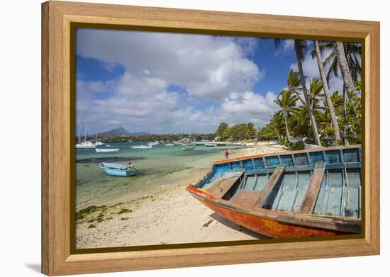 Beach at Trou D'Eau Douce, Flacq, East Coast, Mauritius-Jon Arnold-Framed Premier Image Canvas