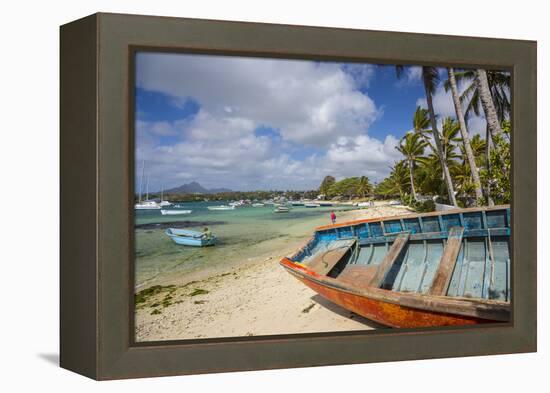 Beach at Trou D'Eau Douce, Flacq, East Coast, Mauritius-Jon Arnold-Framed Premier Image Canvas