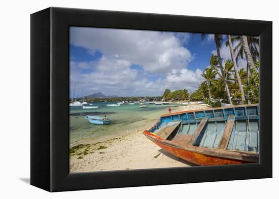 Beach at Trou D'Eau Douce, Flacq, East Coast, Mauritius-Jon Arnold-Framed Premier Image Canvas