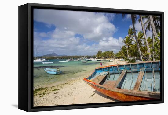 Beach at Trou D'Eau Douce, Flacq, East Coast, Mauritius-Jon Arnold-Framed Premier Image Canvas