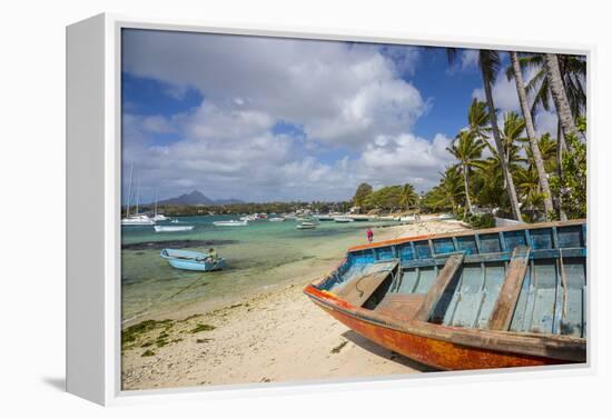 Beach at Trou D'Eau Douce, Flacq, East Coast, Mauritius-Jon Arnold-Framed Premier Image Canvas