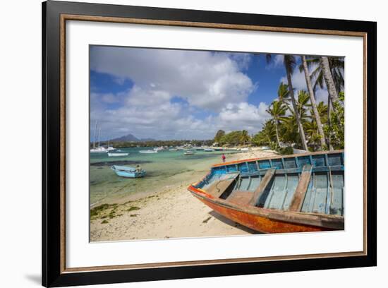 Beach at Trou D'Eau Douce, Flacq, East Coast, Mauritius-Jon Arnold-Framed Photographic Print