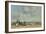 Beach at Trouville, 1864-5-Eugene Louis Boudin-Framed Giclee Print