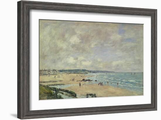 Beach at Trouville, 1893-Eugène Boudin-Framed Giclee Print