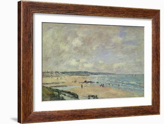 Beach at Trouville, 1893-Eugène Boudin-Framed Giclee Print