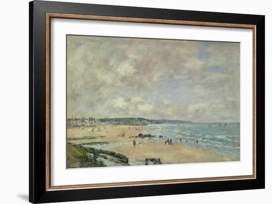 Beach at Trouville, 1893-Eugène Boudin-Framed Giclee Print