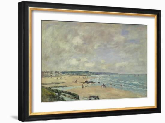 Beach at Trouville, 1893-Eugène Boudin-Framed Giclee Print