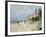 Beach at Trouville-Claude Monet-Framed Giclee Print