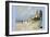 Beach at Trouville-Claude Monet-Framed Art Print