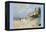 Beach at Trouville-Claude Monet-Framed Stretched Canvas