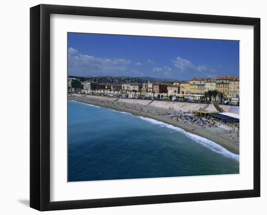 Beach, Baie Des Anges, Nice, Cote D'Azur, Provence, France, Mediterranean, Europe-Nelly Boyd-Framed Photographic Print
