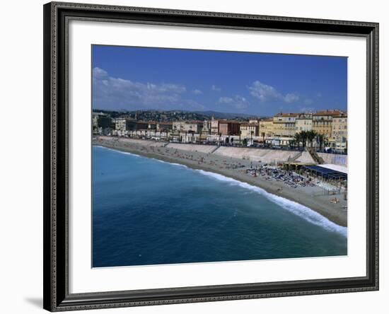 Beach, Baie Des Anges, Nice, Cote D'Azur, Provence, France, Mediterranean, Europe-Nelly Boyd-Framed Photographic Print