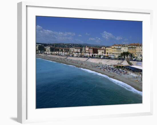 Beach, Baie Des Anges, Nice, Cote D'Azur, Provence, France, Mediterranean, Europe-Nelly Boyd-Framed Photographic Print