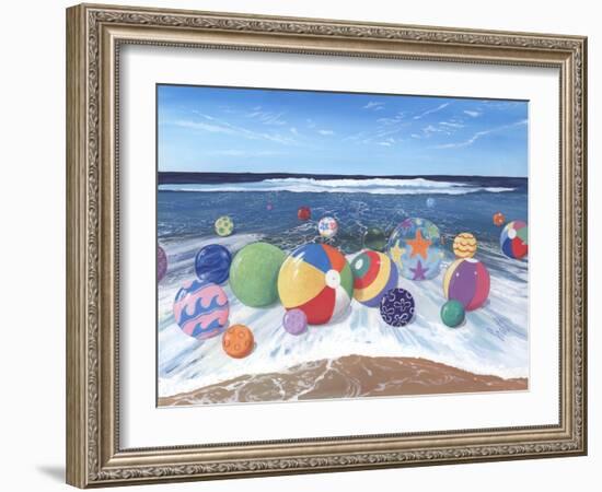 Beach Balls-Scott Westmoreland-Framed Art Print